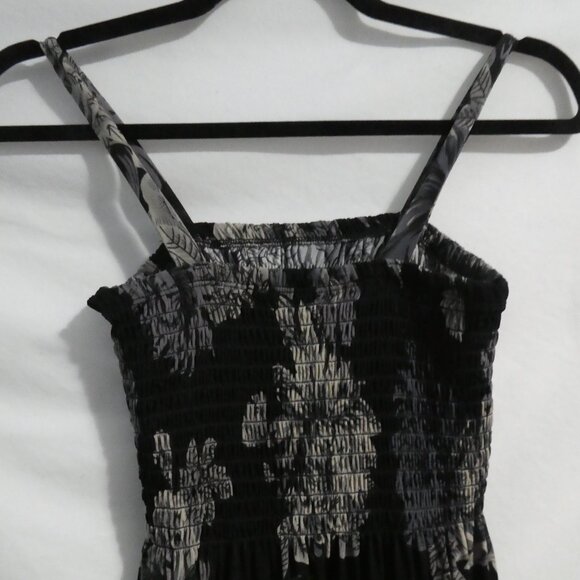 CANDY COUTURE | medium | Black and Grey Spaghetti Strap High Low Dress - Picture 12 of 16